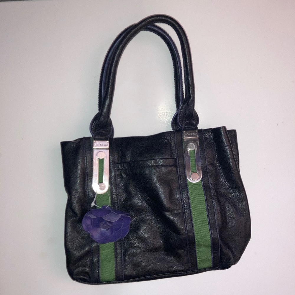 Black And Green Cul-De-Sac Bag